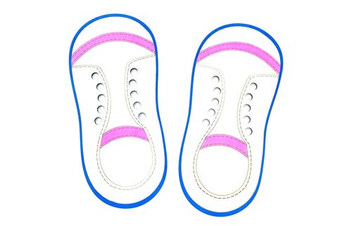 How to tie shoelaces - Package 3: 2 wooden shoes (colored)