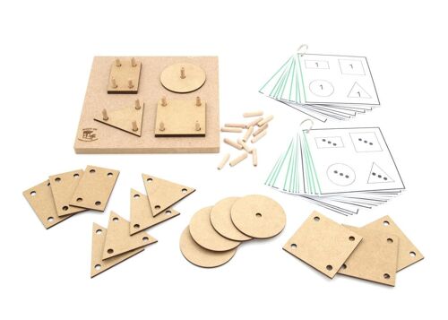 Orientation shapes - Package 1: game board + attributes + task cards