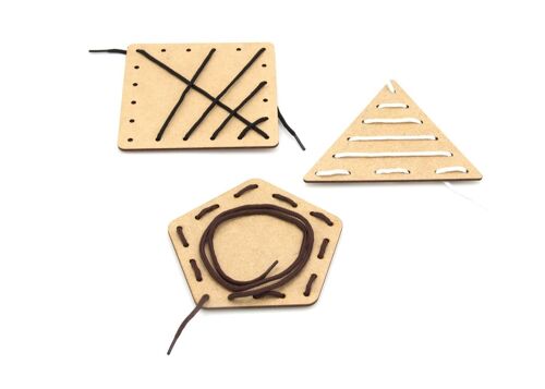 basting - Package 1: wooden shapes + attributes