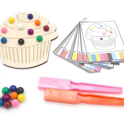 cupcake - Paquete 1: tablero de juego + atributos + tarjetas de tareas