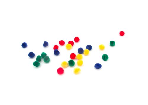 Decorating Easter egg (with pompoms) - Package 3: Attributes (Pompons)