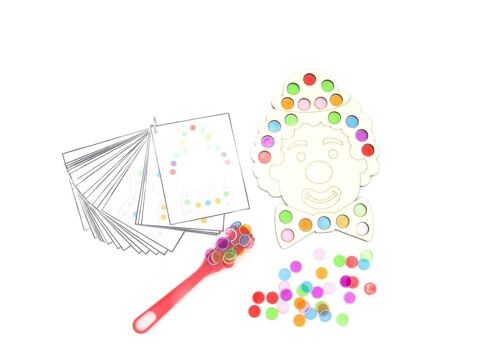 clown game - Package 1: game board + attributes + task cards