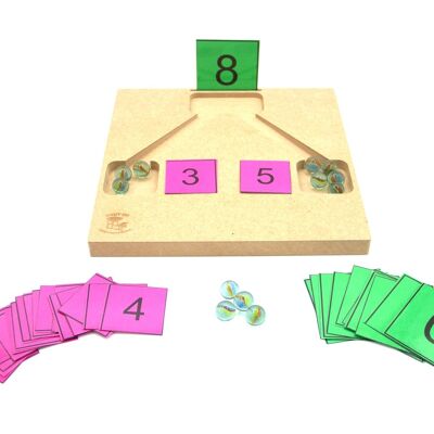 Splits (canicas) - Paquete 1: tablero de juego + atributos + tarjetas de tareas
