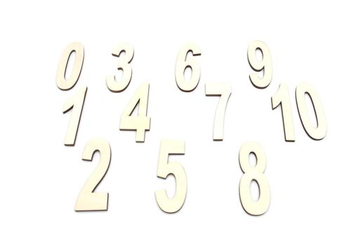 Wooden numbers - Package 2: Big Numbers