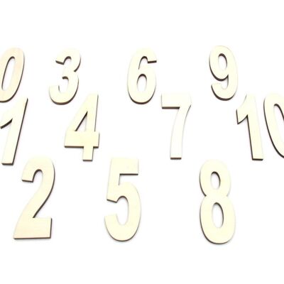 Numeri in legno - Pacchetto 2: Grandi numeri