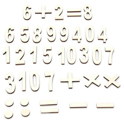 Numeri in legno - Confezione 3: somma numeri
