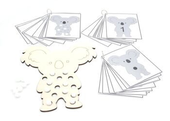 Koala - Forfait 1 : plateau de jeu + attributs + cartes tâches