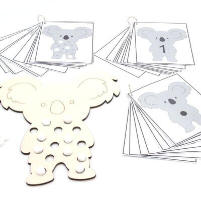 Koala - Paquete 1: tablero de juego + atributos + tarjetas de tareas
