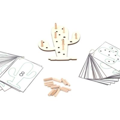 Jeu Cactus - Pack 1 : plateau de jeu + attributs + cartes numérotées