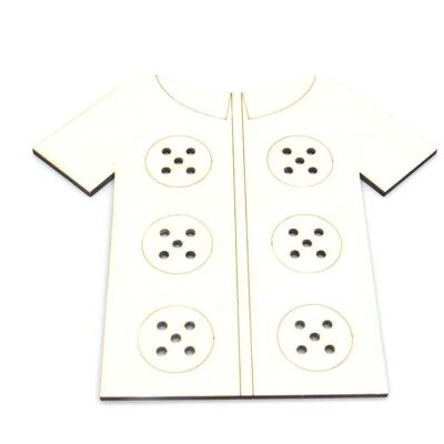 stringing buttons - Package 2: Game Board (Natural)