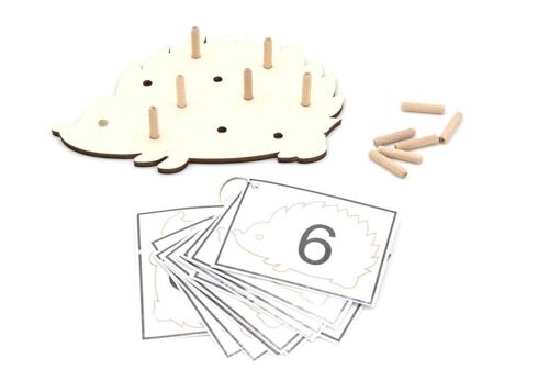 hedgehog game - Package 1: game board + attributes + number cards