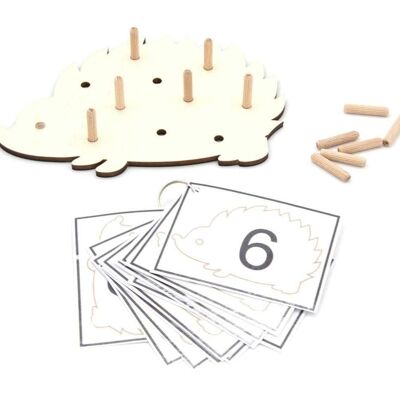 gioco del riccio - Pacchetto 1: tabellone + attributi + carte numeriche