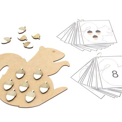 squirrel game - Package 1: game board + attributes + number cards
