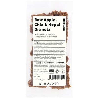 Snack granola aux noix tigrées bio avec pomme, chia et nopal
