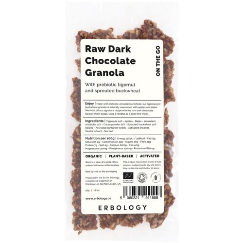 Organic Tigernut Granola Snack with Dark Chocolate