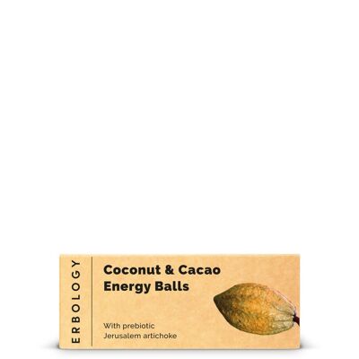 Boules d'énergie bio à la noix de coco et au cacao