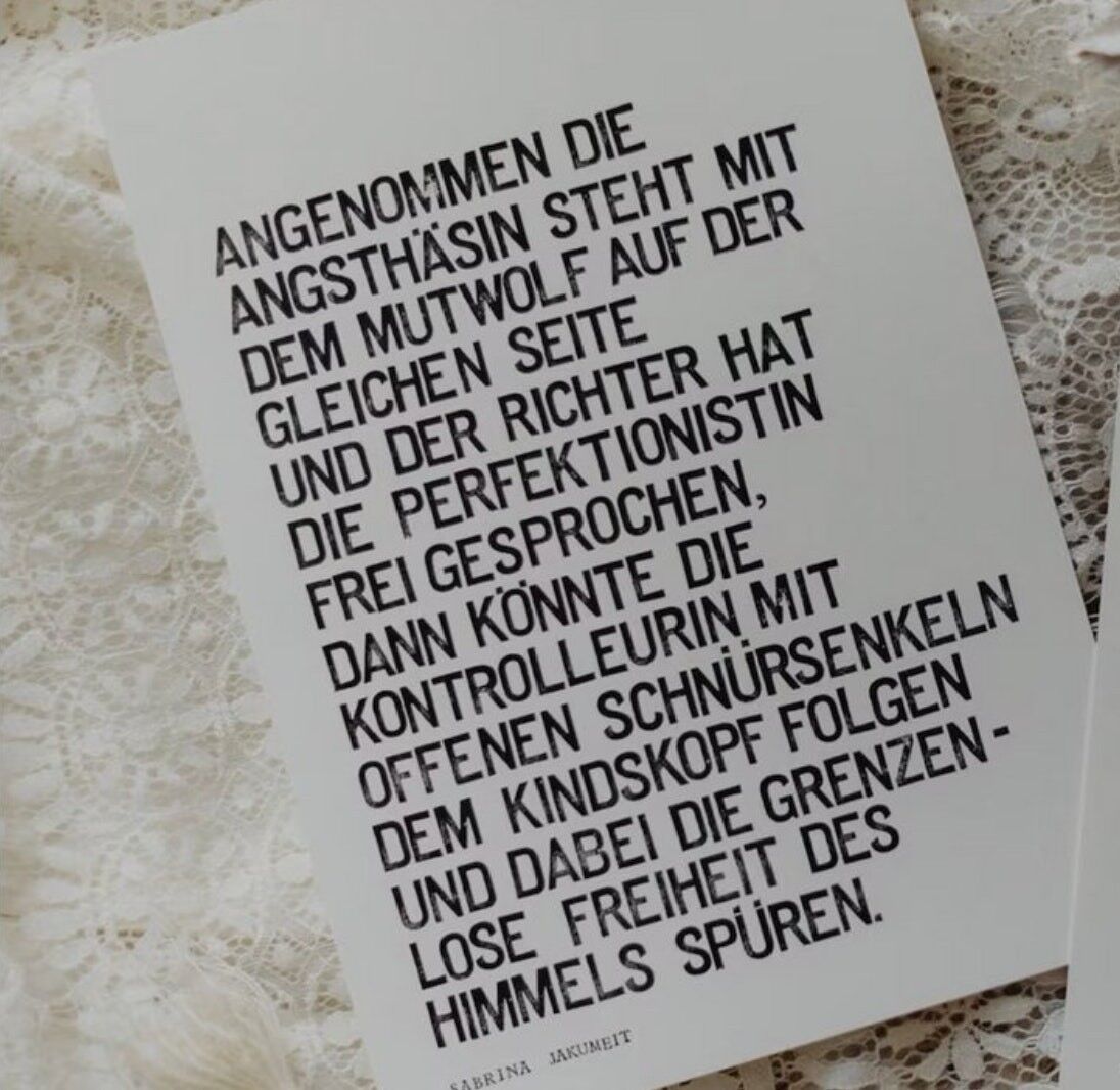 Stampa artistica timbrata "ANGSTHÄSIN & MUTTWOLF"