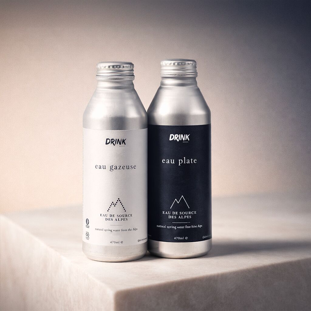 Promo Pack 5% DISCOUNT - Still & sparkling water from the Alps - 24 Aluminum Bottles - 470ML