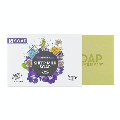 Handmade sheep milk soap My Soap - 100g solid soap; Fragrance: Vervain / Verbena; Made in Germany