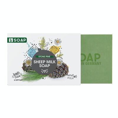Handmade sheep milk soap My Soap - 100g solid soap; Scent: stone pine; Made in Germany