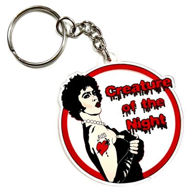 Creature Of The Night Rocky Horror Inspired Keyring Key Chain