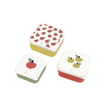 SET DE 3 LUNCH BOX LES POMMES