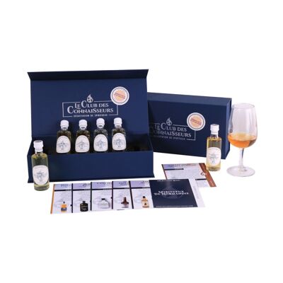 Verkostungsbox für Spirituosen aus der Normandie – 6 x 40 ml Verkostungsblätter im Lieferumfang enthalten – Premium-Prestige-Geschenkbox – Solo oder Duo