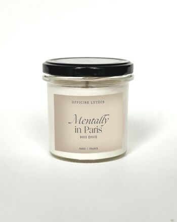 Bougie parfumée "Mentally in Paris" - Bois Épicé 2