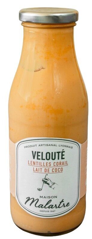 KORALLENLINSEN-VELOUTE MIT KOKOSNUSSMILCH