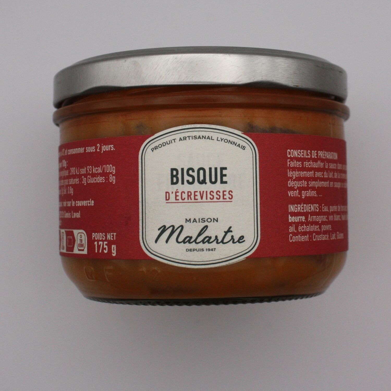SALSA DI BISQUE DI GAMBERI IN VERRINA