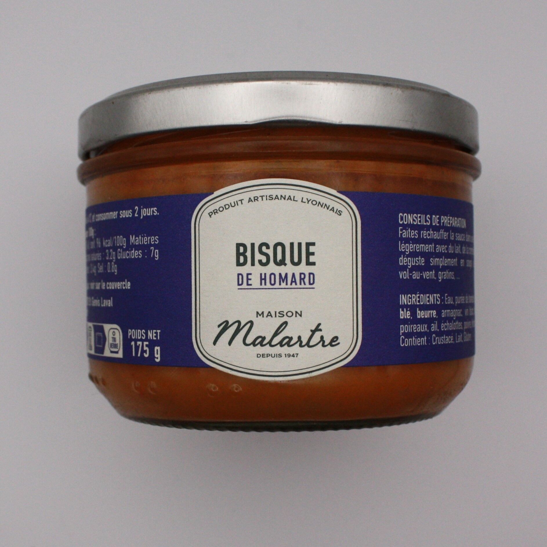 SALSA DE BISQUE DE BOGAVANTE EN VERRINE