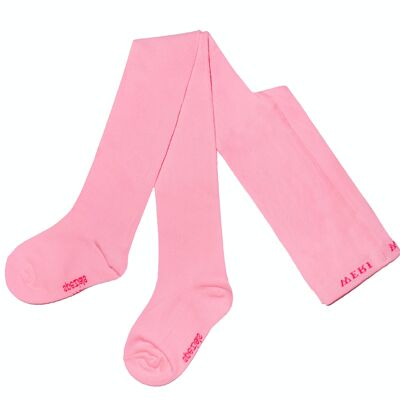 Collant in Cotone per Bambini >>Rosa scuro<< Tinta Unita UNI in morbido cotone