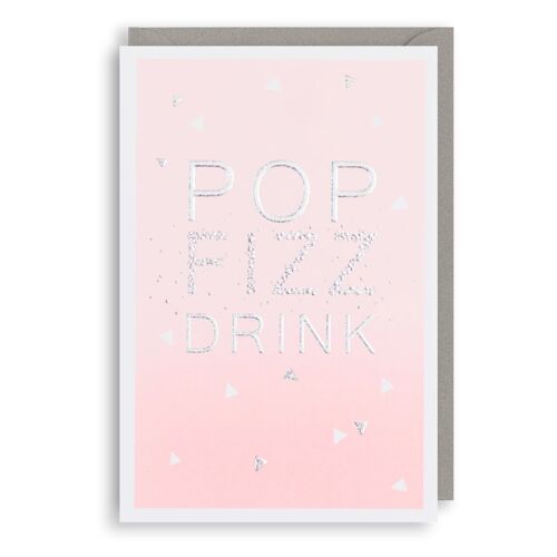 POP FIZZ DRINK Birthday Card