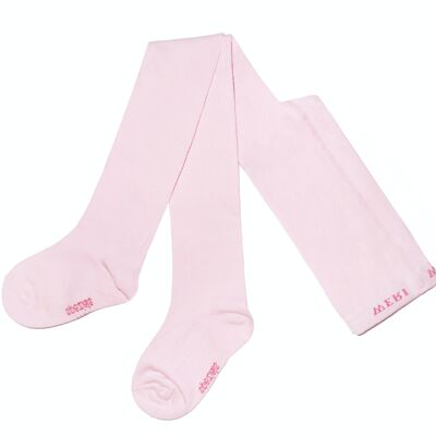 Collant in Cotone per Bambini >>Rosa<< Tinta Unita UNI in morbido cotone