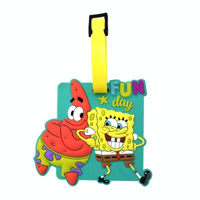 Spongebob Squarepants - Etiqueta de viaje - Silicona