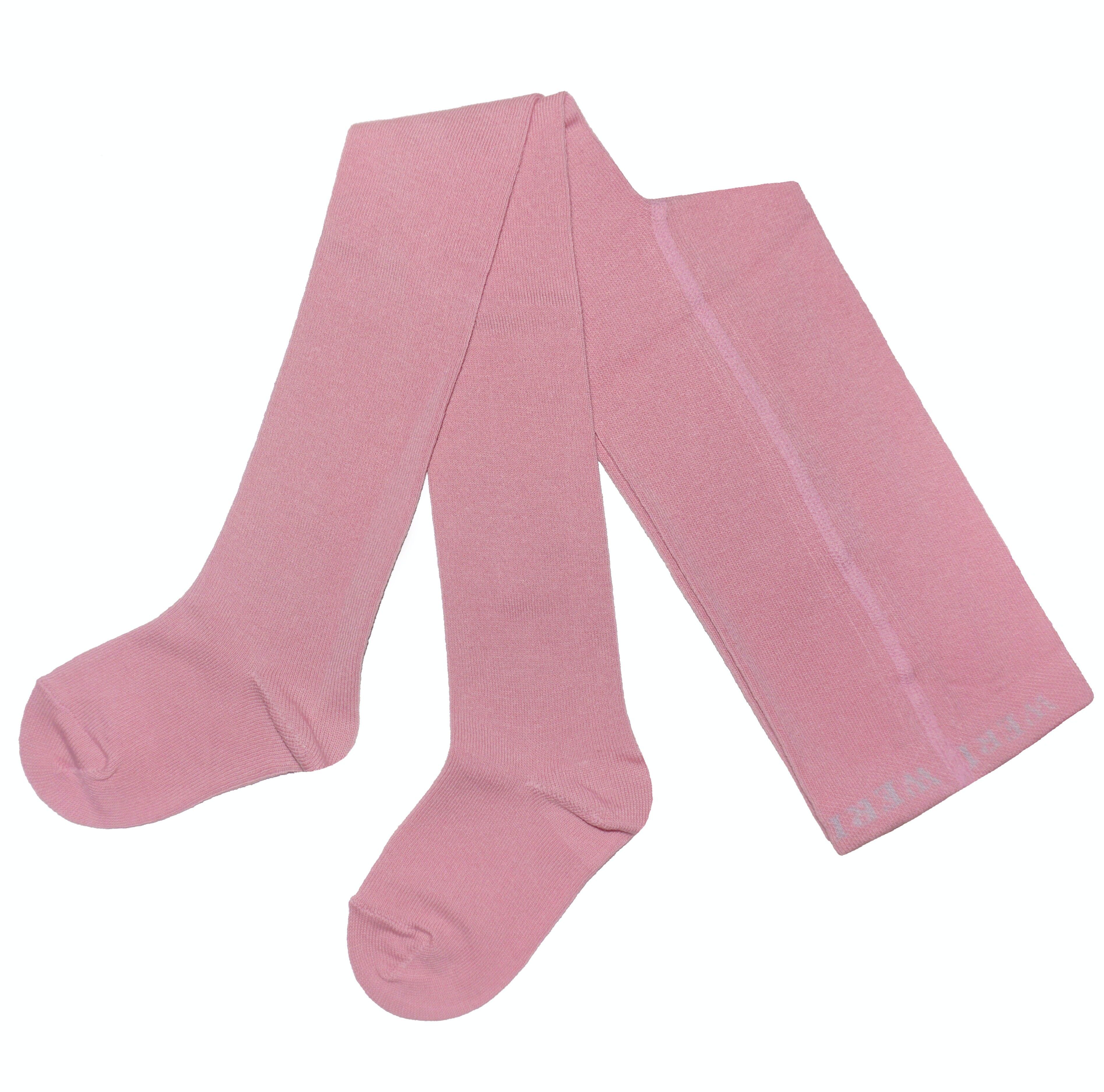 Medias de Algodón para Niños >>Rosa Dusky<< Color Liso UNI algodón suave
