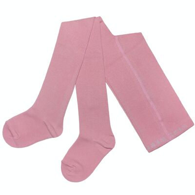 Collant in Cotone per Bambini >>Rosa Antica<< Tinta Unita UNI in morbido cotone