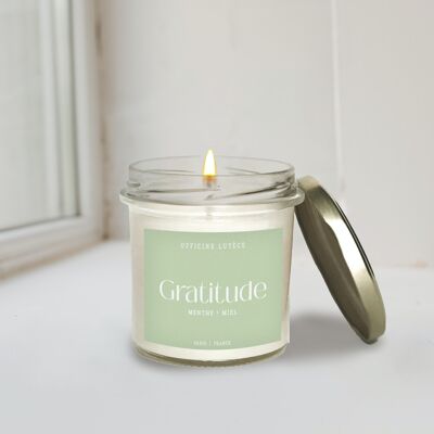 Scented candle "Gratitude" - Mint & Honey