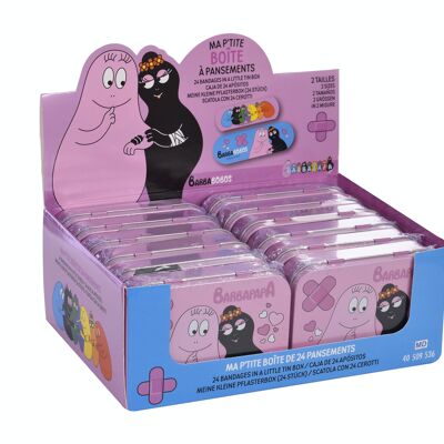 Barbapapa, Boite en métal de 24 Pansements, Prédécoupés, Enfants