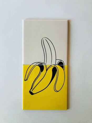 Papier peint décoratif en céramique de banane 1