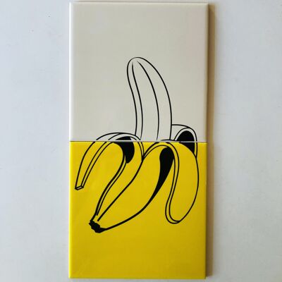 Banana ceramic decorative mural