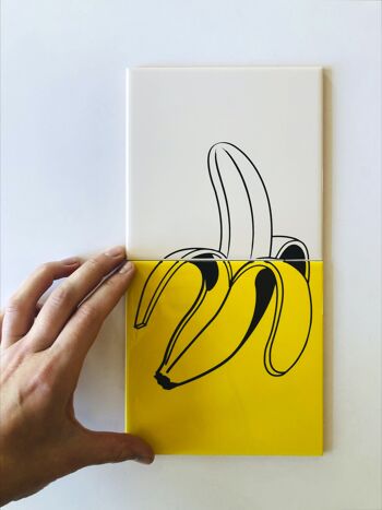 Papier peint décoratif en céramique de banane 2