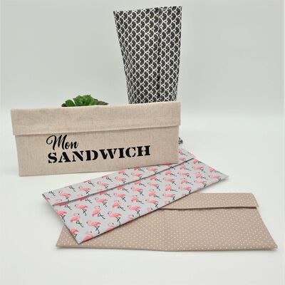 Washable & reusable sandwich pouch