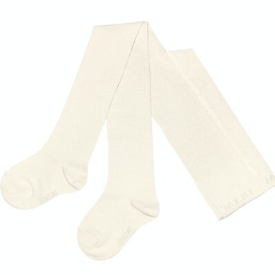 Collant in Cotone per Bambini >>Panna<< Tinta Unita UNI in morbido cotone