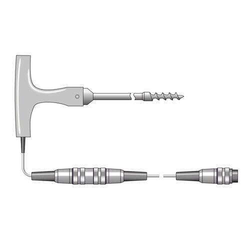 Sonde à tire-bouchon à thermistance NTC en forme de T