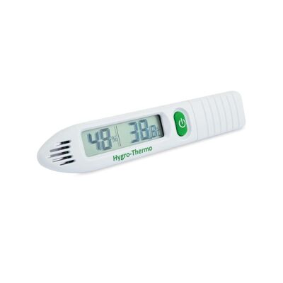 Pen-shaped pocket thermometer hygrometer