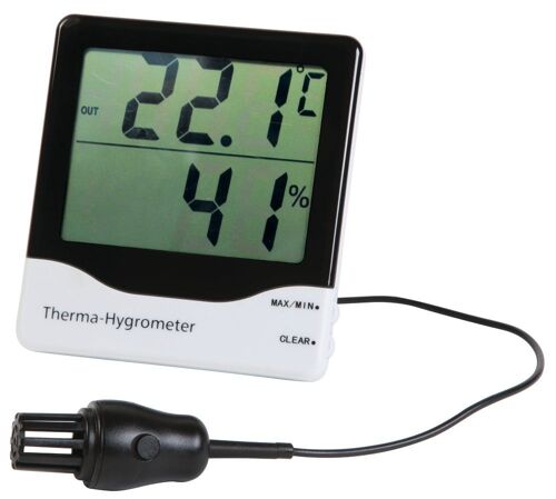 Therma-Hygromètre avec sonde de température interne et externe