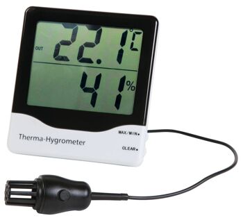 Therma-Hygromètre avec sonde de température interne et externe