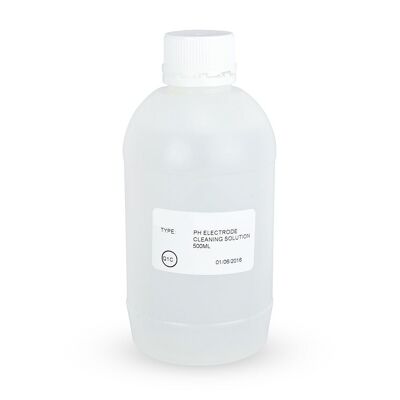 pH electrode cleaning solution