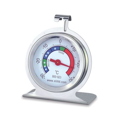 Thermomètre pour réfrigérateur et congélateur en acier inoxydable